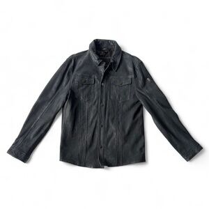 Mauritius Leather Shirt Jacket
